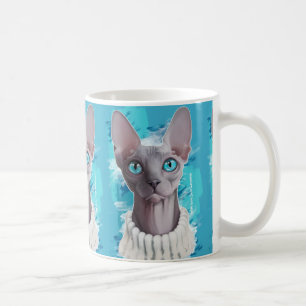 目(Sphynx猫)の天国 コーヒーマグカップ