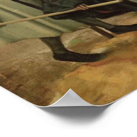 盲人の寓話、盲人の詳細 ポスター (角)