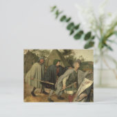 盲人の寓話、盲人の詳細 ポストカード (スタンド正面)