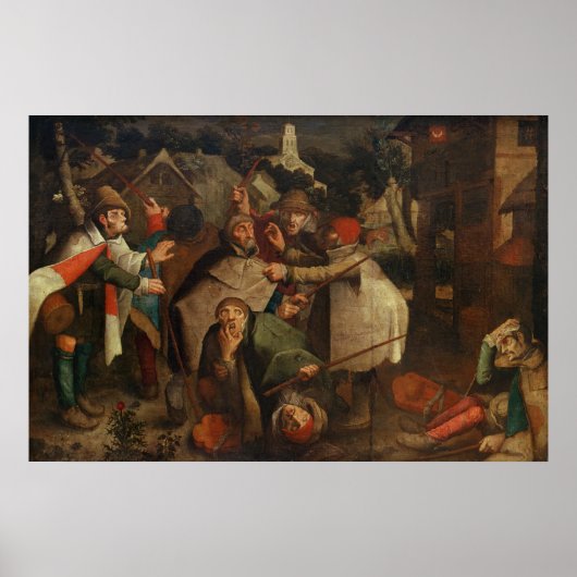 盲人の戦い， 1643 ポスター (正面)