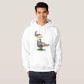 盲人審判吹の笛フード付きスウェットシャツ パーカ (正面フル)