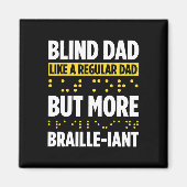 盲人盲目人点字Re マグネット (正面)