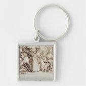 盲人1853年(ペン、インク、洗浄およびグラファイトo キーホルダー (正面)