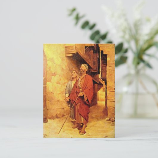 盲人 ポストカード (スタンド正面)