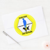 盲導犬 ラウンドシール (封筒)