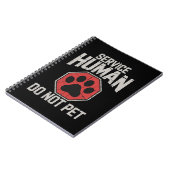 盲導犬 人間介助犬 ペットしないで 保護犬 オーナー ノートブック (左側)