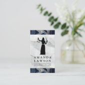 盲法 | 大理石 | 法律 予約カード (スタンド正面)