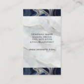 盲法 | 大理石 | 法律 予約カード (裏面)