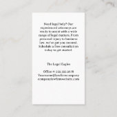 盲法 |弁護士 |法律 |法律 予約カード (裏面)