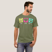 盲犬レスキュー同盟PA – ピースラブレスキュー Tシャツ (正面フル)