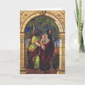 盲目のトビットと妻のアナ,ヴィンテージ宗教 カード (正面)