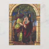 盲目のトビットと妻のアナ，ヴィンテージ宗教 ポストカード (正面)