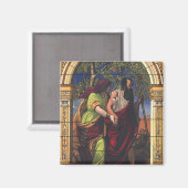 盲目のトビットと妻のアナ，ヴィンテージ宗教 マグネット (正面/裏面)