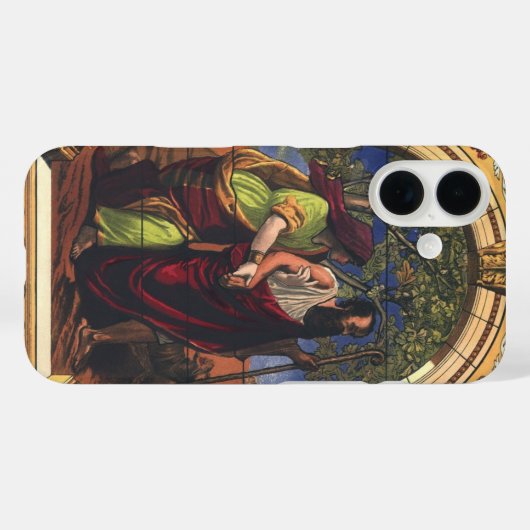 盲目のトビットと妻のアナ,ヴィンテージ宗教 Case-Mate iPhoneケース (裏面 (横))