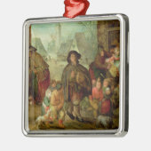 盲目のハーディ・ガーディプレーヤー メタルオーナメント (左)