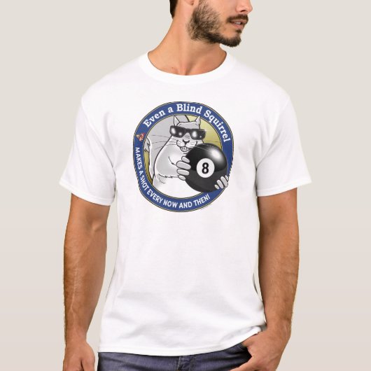 盲目のリスのプール Tシャツ (正面)
