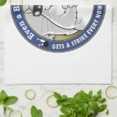 盲目のリスのボーリング キッチンタオル (折り畳み)