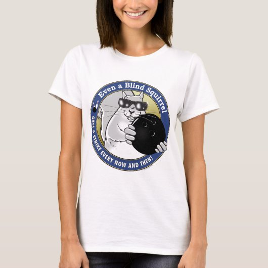 盲目のリスのボーリング Tシャツ (正面)