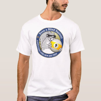 盲目のリスの9ボール Tシャツ
