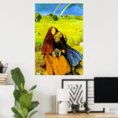 盲目の女の子～ジョン・エベレット・ミラリス ポスター (ホームオフィス)