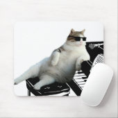 盲目の猫ピアニスト マウスパッド (マウス)