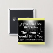 盲目の痛み 缶バッジ (正面&裏面)