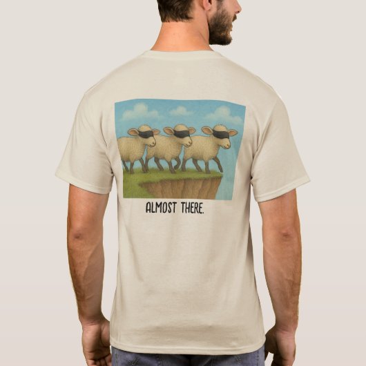 盲目の羊のAlmost There Tシャツ (裏面)