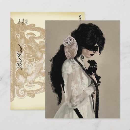 盲目の ポストカード (正面/裏面)