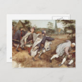 盲目ブラインド- 1568年--を導きます ポストカード (正面/裏面)