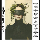 盲目化BE8デコペのダークアカデミアウーマン 薄葉紙