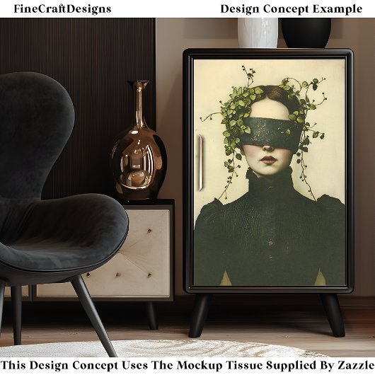 盲目化BE8デコペのダークアカデミアウーマン 薄葉紙