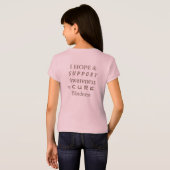 盲目白認識度リボンエンジェルシャツ Tシャツ (裏面フル)