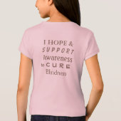 盲目白認識度リボンエンジェルシャツ Tシャツ (裏面)