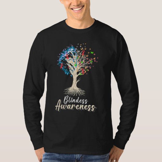 盲目認識度盲人 Tシャツ (正面)