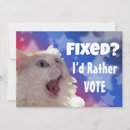 直したって？投票したいんだけどね 招待状