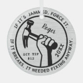 直す必要がある ガラスオーナメント (正面)