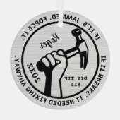 直す必要がある ガラスオーナメント (裏面)