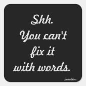 直せない スクエアシール (正面)