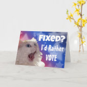 直った？投票したい カード (黄色い花)