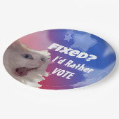 直った？投票したい ペーパープレート (アングル)