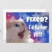 直った？投票したい 招待状 (正面/裏面)