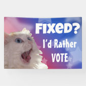 直った？投票したい 横断幕 (横)