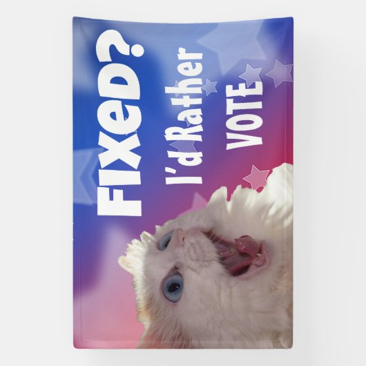 直った？投票したい 横断幕 (縦)