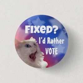 直った？投票したい 缶バッジ