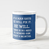 直もしすって言う人がある ジャンボコーヒーマグカップ (右)