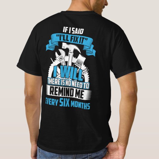 直もしすって言ったろ Tシャツ (裏面)