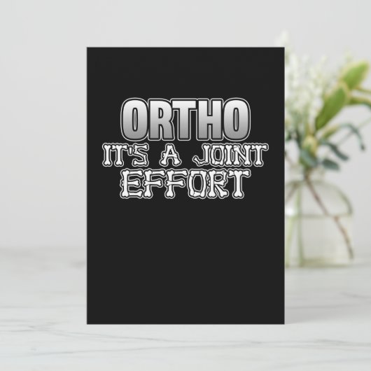 直交関節労作外科医神経学手術 サンキューカード (スタンド正面)