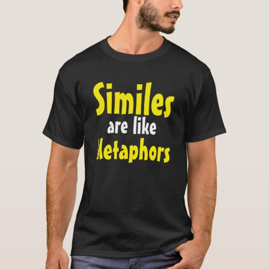 "直喩隠喩のよう"のTシャツです Tシャツ (正面)