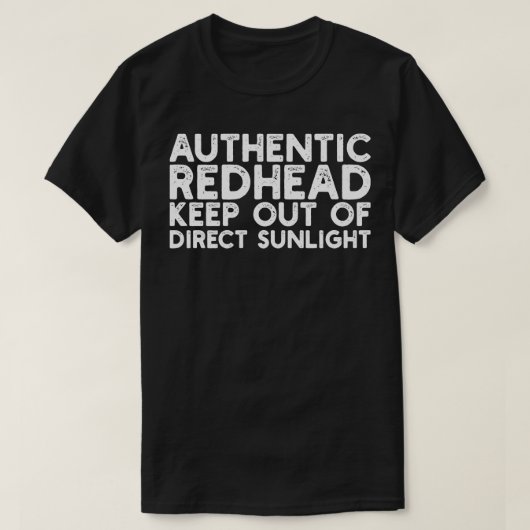 直射日光保からの真の赤毛 Tシャツ (デザイン正面)