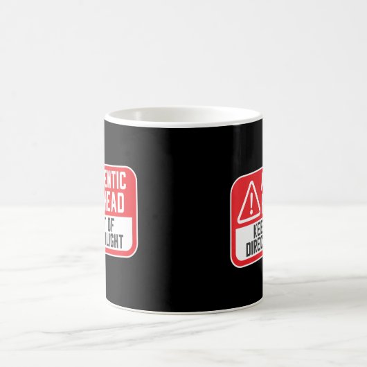 直射日光保の中から本物の赤毛 コーヒーマグカップ (中央)